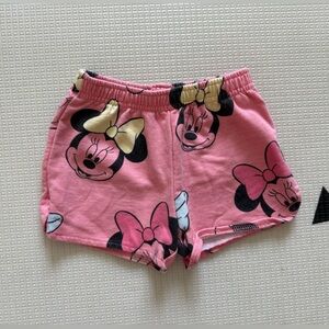 Disney Baby|Minnie Mouse Pink Kids Shorts (cotton),perfect for lounge & comfort•